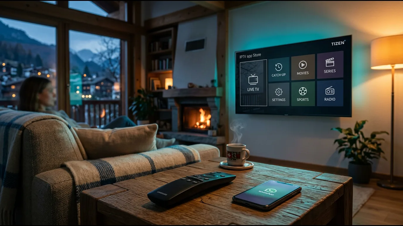 Utilisateur français comparant Canal+ officiel et une offre IPTV sur tablette