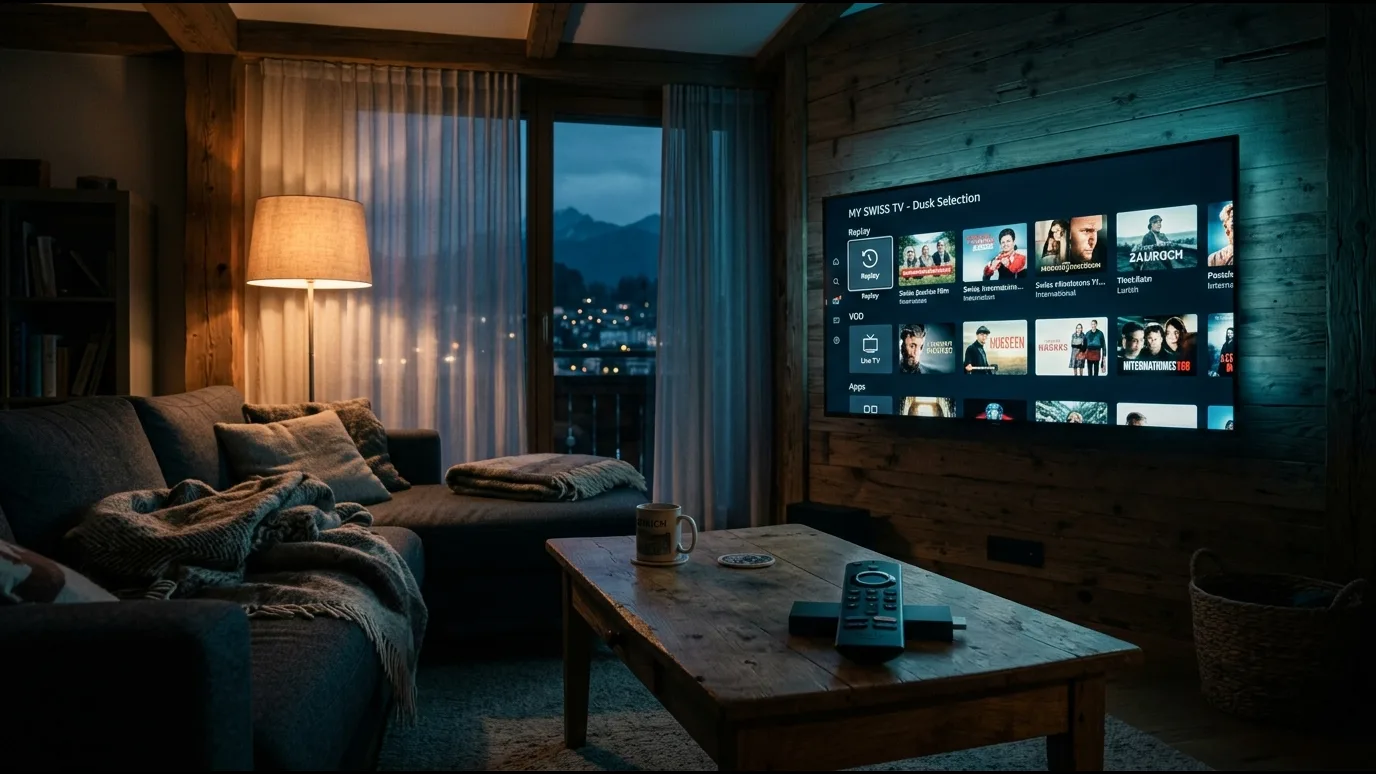 Écran de connexion Xtream Codes affiché sur Fire TV Stick avec télécommande au premier plan