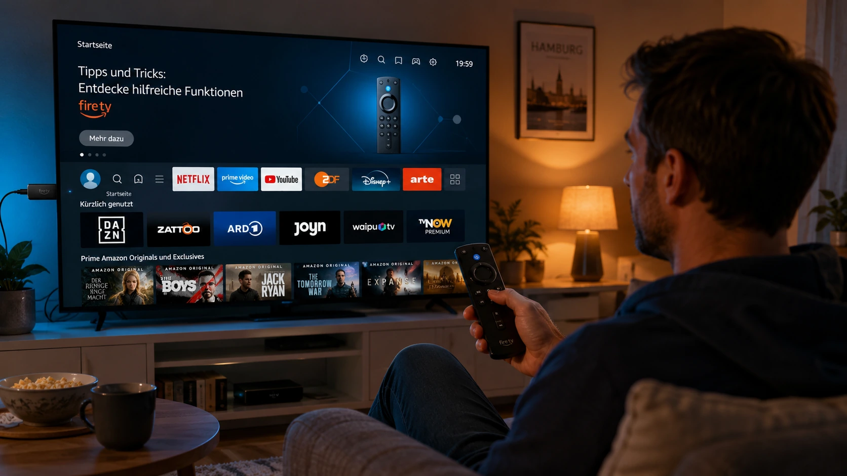 Câble Ethernet branché derrière une TV LG pour optimiser le flux IPTV 4K