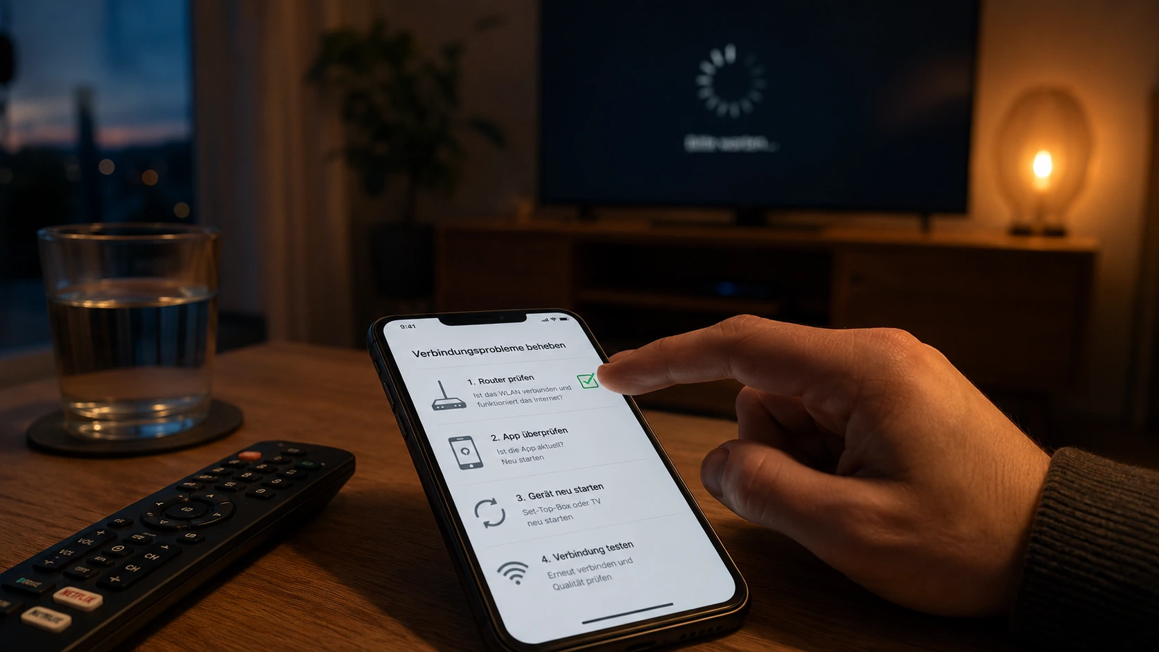 Réglage de la qualité 4K IPTV sur téléviseur Samsung dans un salon