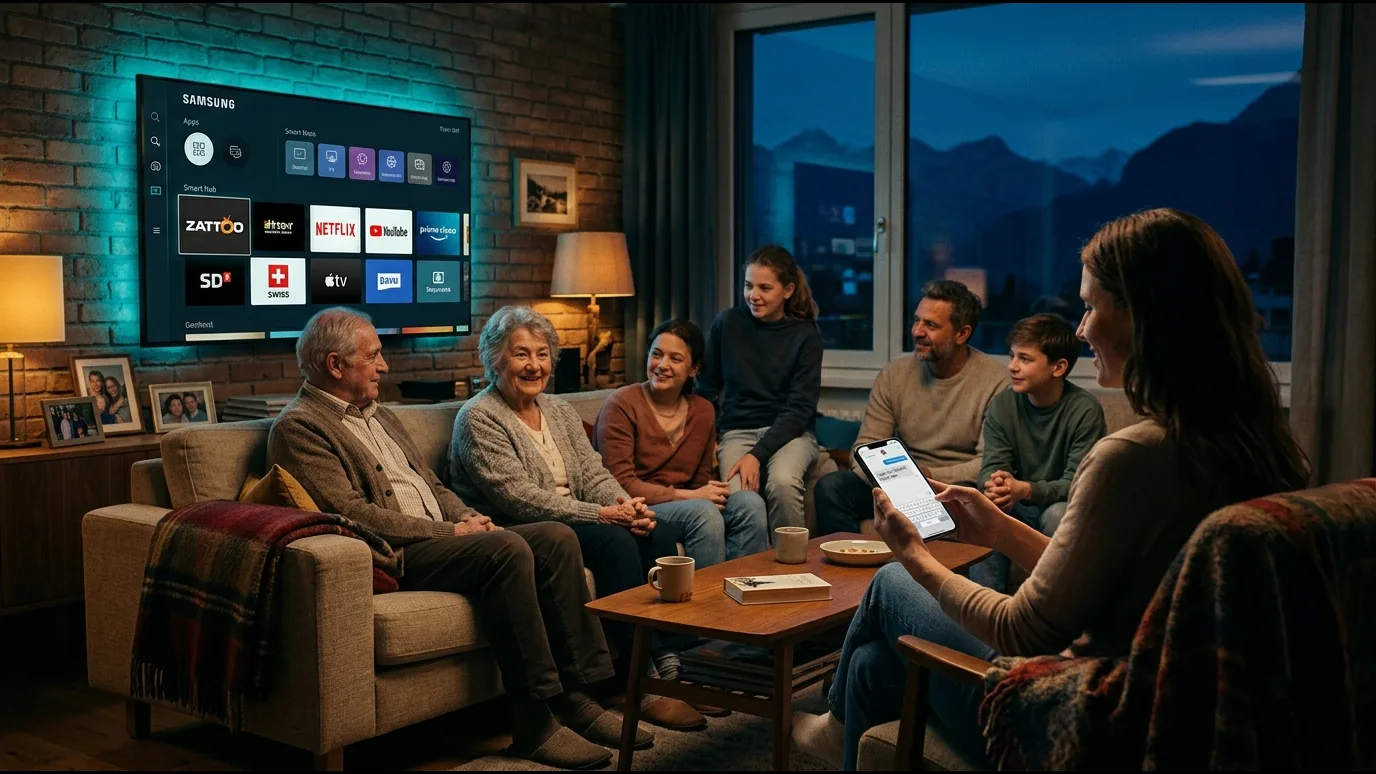 Écran de configuration Xtream Codes pour un abonnement IPTV sur Smart TV