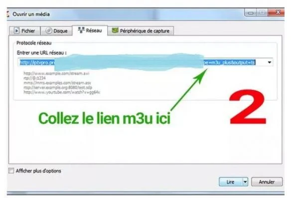 Ouvrir un flux réseau