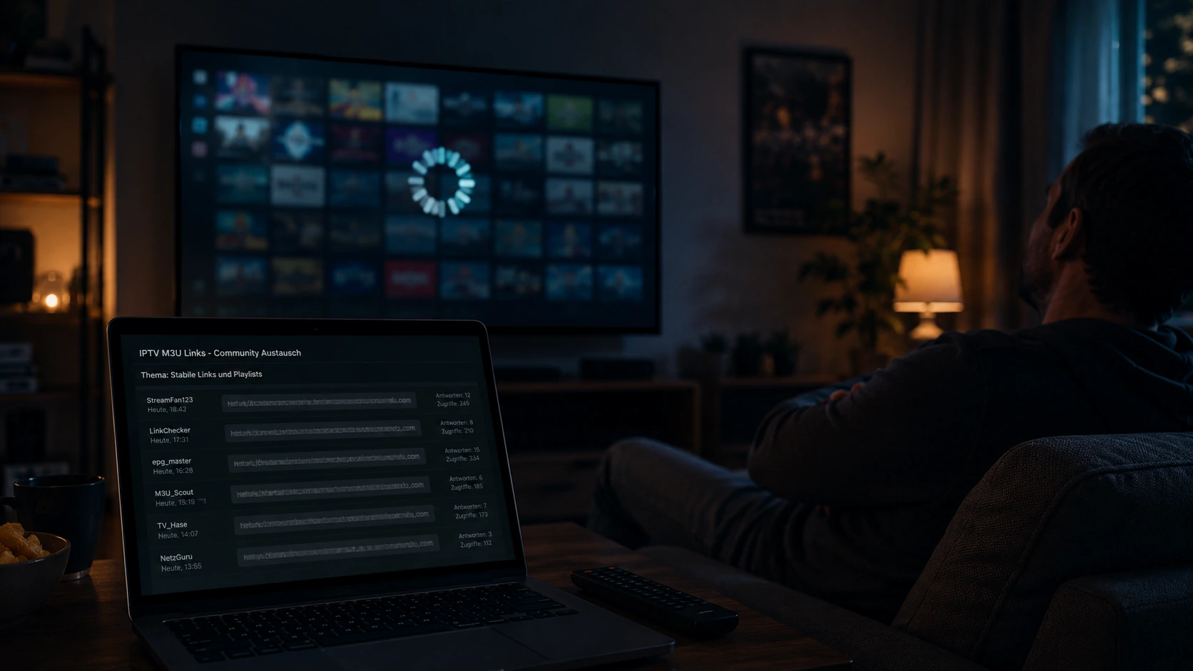 Schéma visuel d'une connexion chiffrée entre un boîtier IPTV et un serveur distant